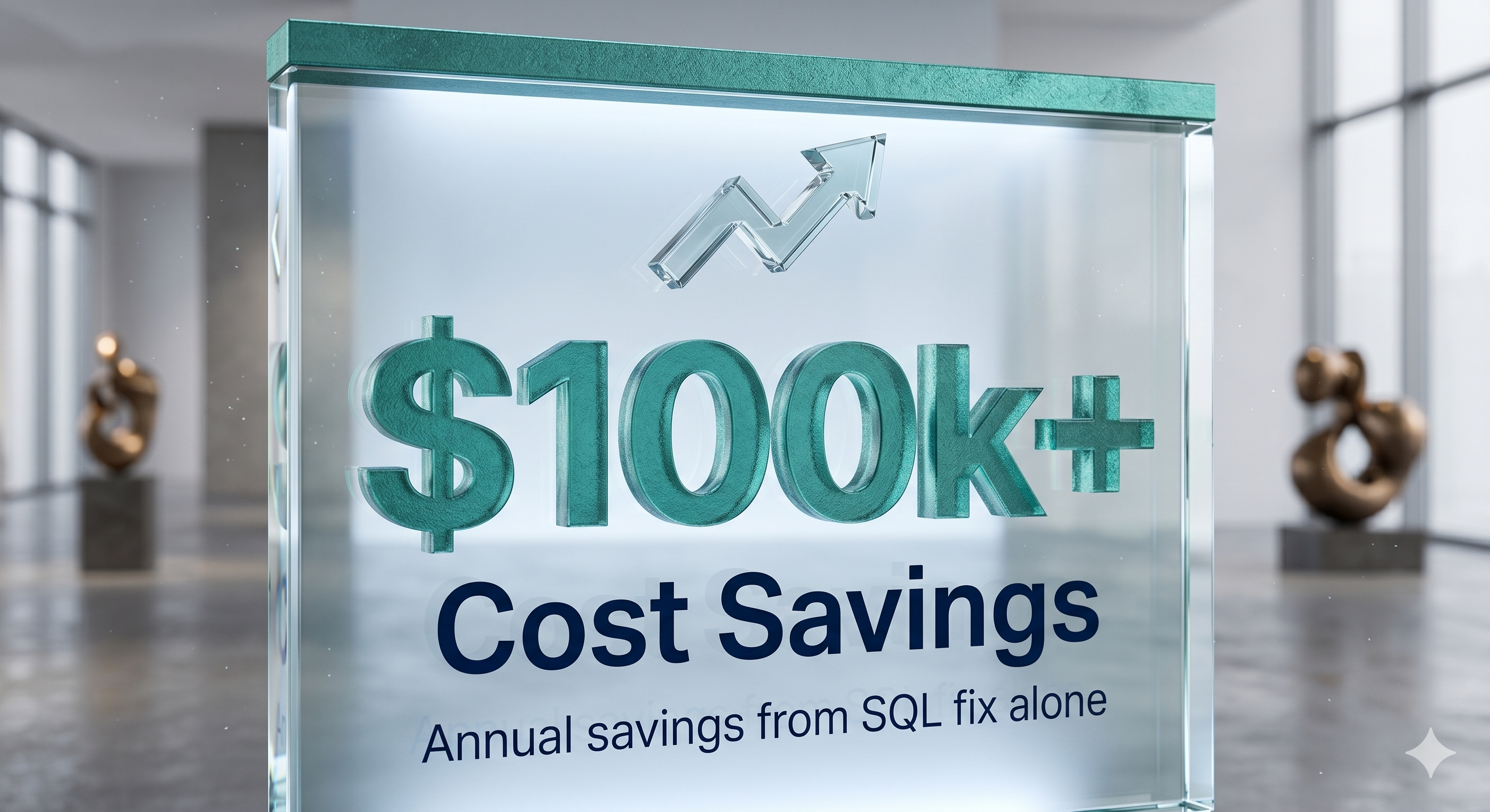 $100k+ annual SQL savings